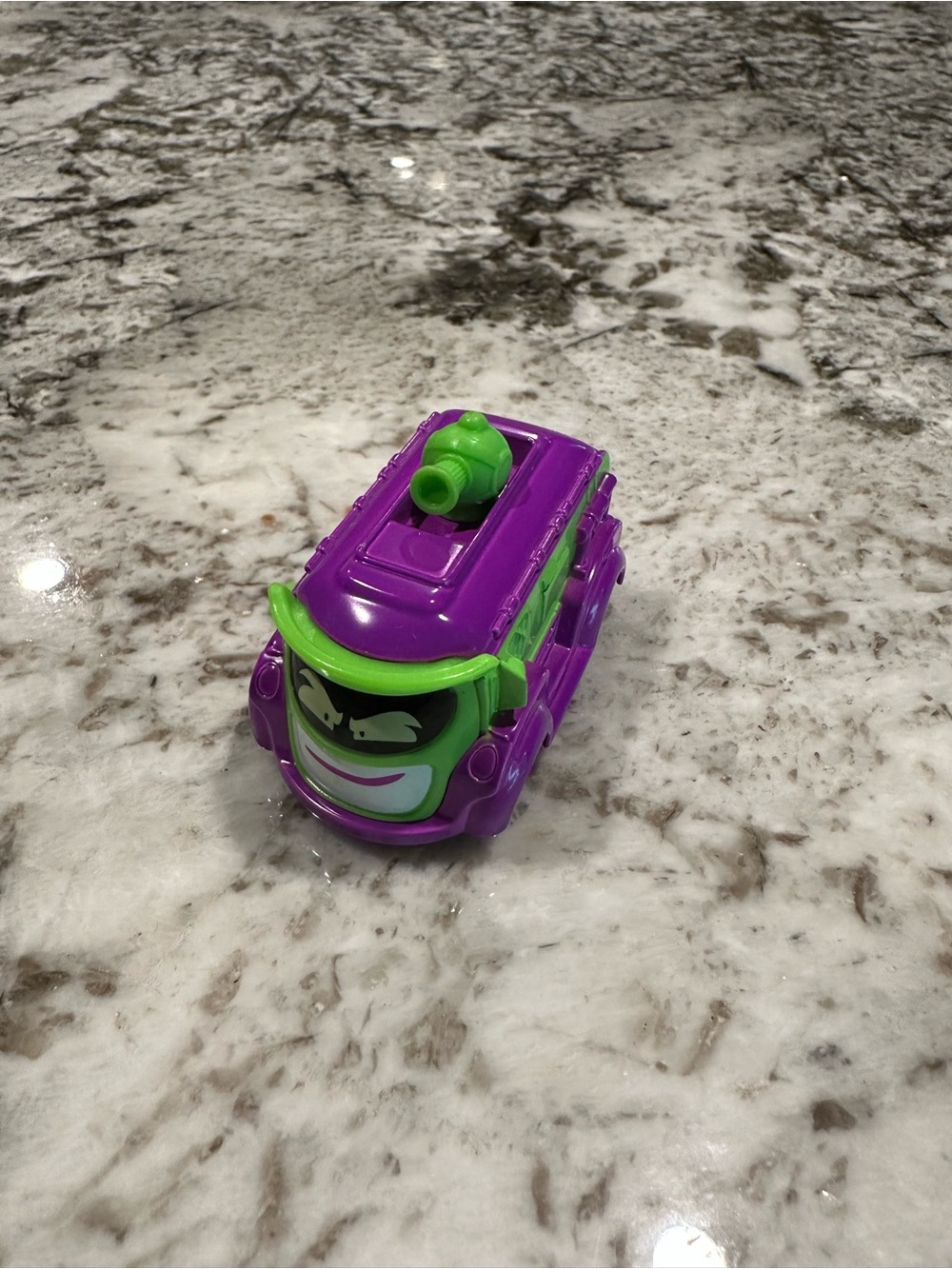 DC Batwheels Prank Purple and Green Kids Toy Vehicle - Playful Cartoon Face